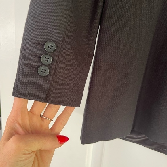 Current/Elliot Calla Blazer with Leopard Print Trim - 2 - Picture 6 of 7